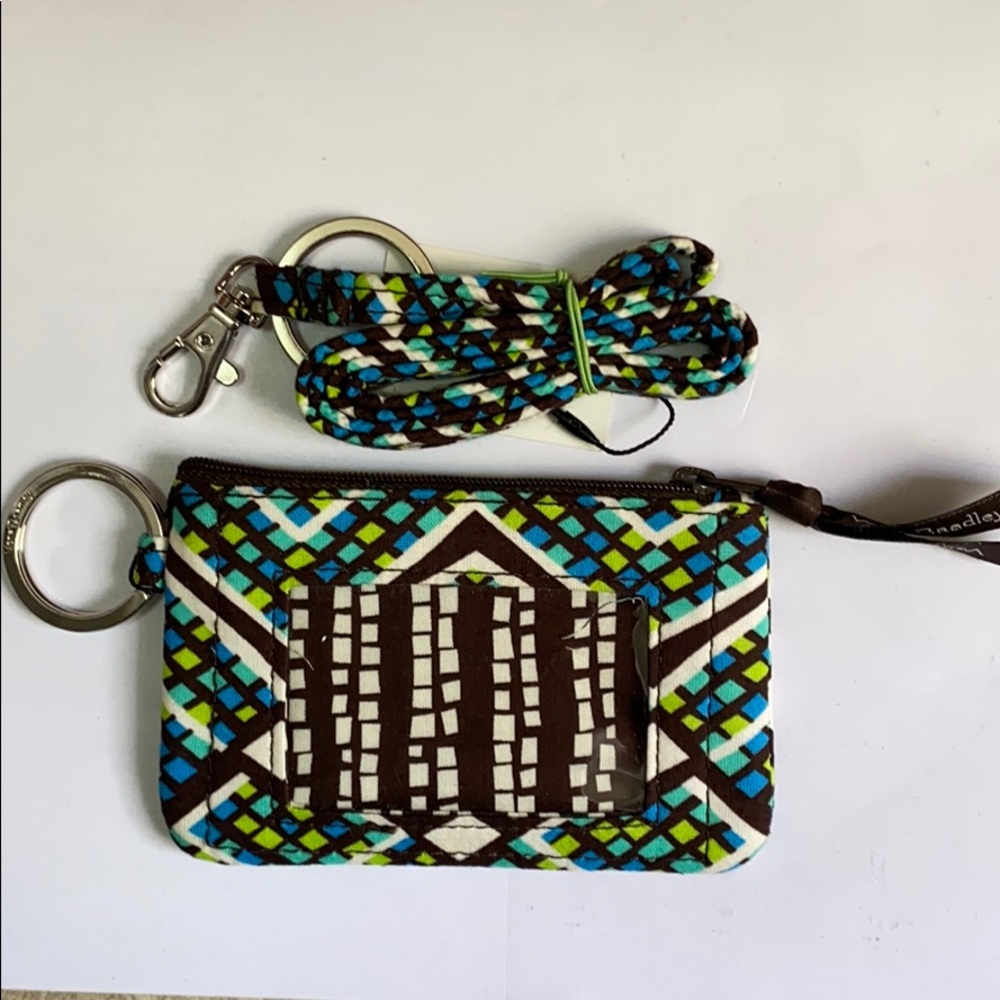 Vera Bradley rain fores pattern zip id +l…